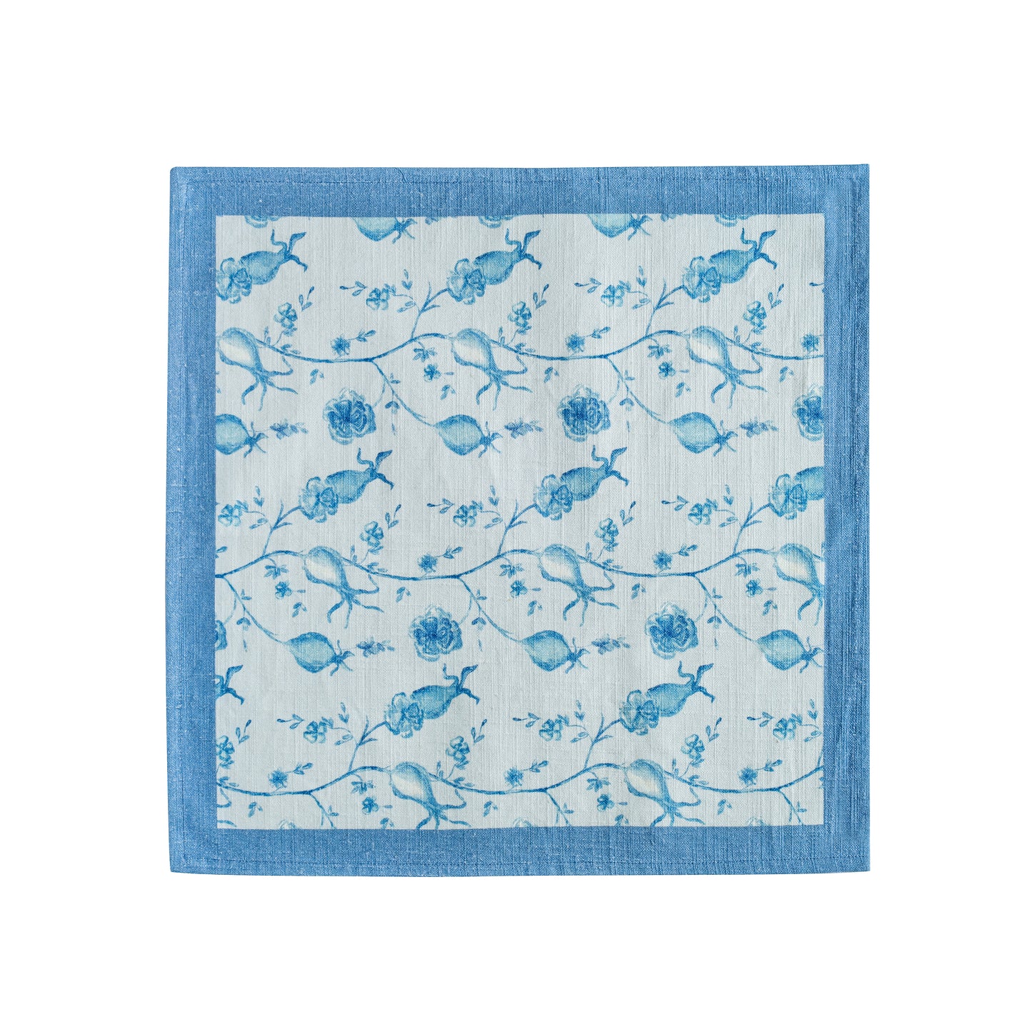 Dolce Natural Cotton Napkin - Set of 4 - Baby Blue - Image 2