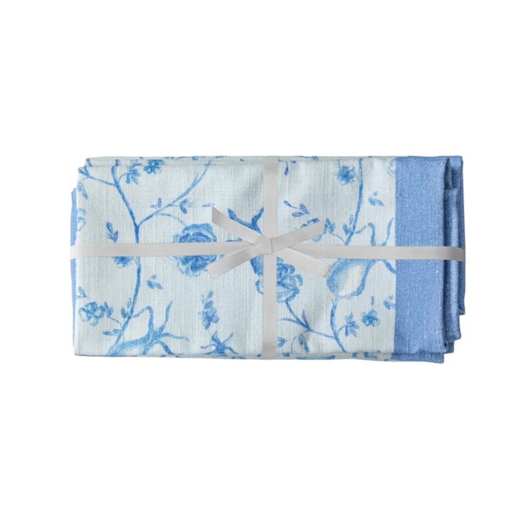 Dolce Natural Cotton Napkin - Set of 4 - Baby Blue - Image 1