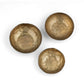 Shah Antique Brass Hammered Iron Catchall Round Bowls - Set of 3 - Image 3