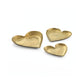 Coeur Brass Hammered Iron Heart-Shaped Catchalls - Set of 3 - Image 2