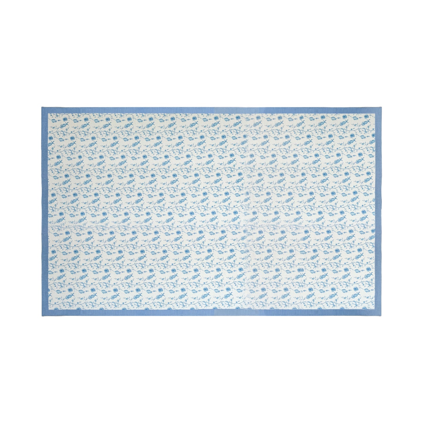 Dolce Natural Cotton Table Cloth - Baby Blue / 70
