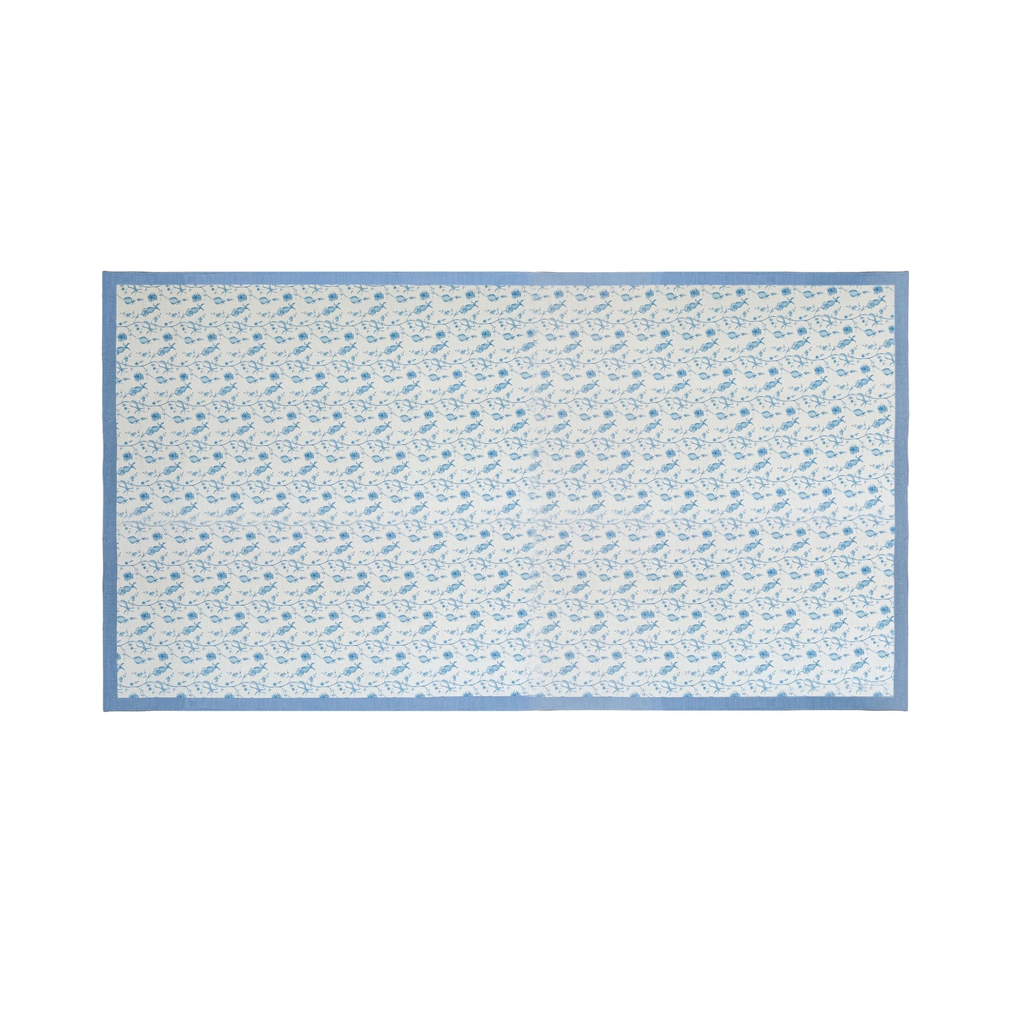 Dolce Natural Cotton Table Cloth - Baby Blue / 70