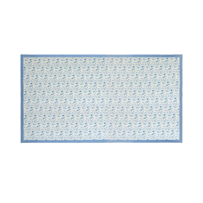 Dolce Natural Cotton Table Cloth - Baby Blue / 70" x 140" - Image 1