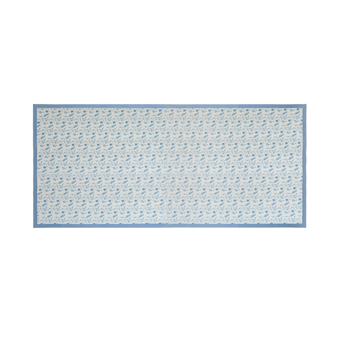 Dolce Natural Cotton Table Cloth - Baby Blue / 70