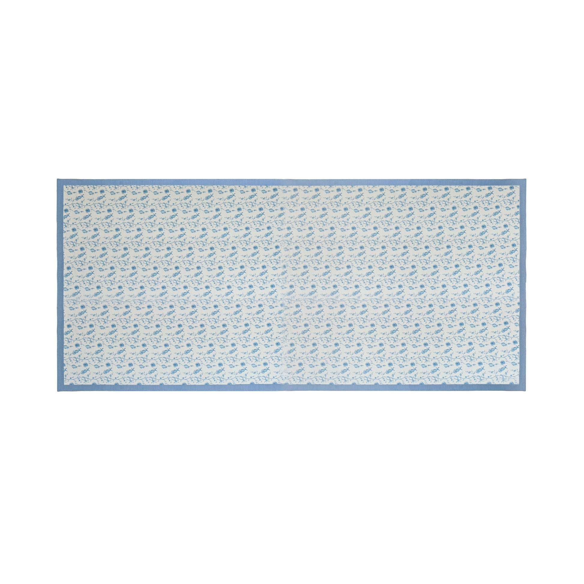 Dolce Natural Cotton Table Cloth - Baby Blue / 70" x 160" - Image 1