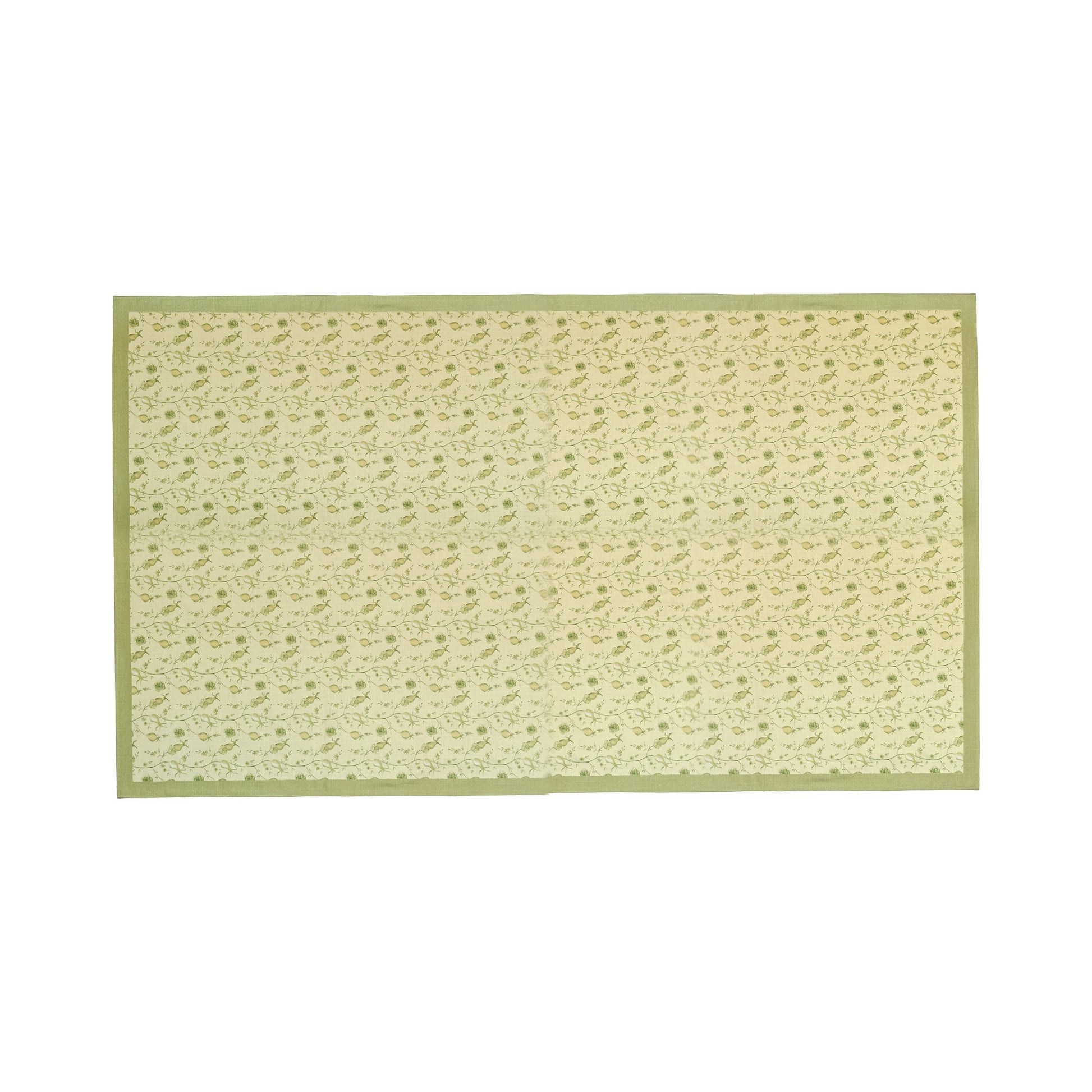 Dolce Natural Cotton Table Cloth - Olive Green / 70" x 120" - Image 1