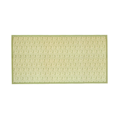 Dolce Natural Cotton Table Cloth - Olive Green / 70" x 140" - Image 1