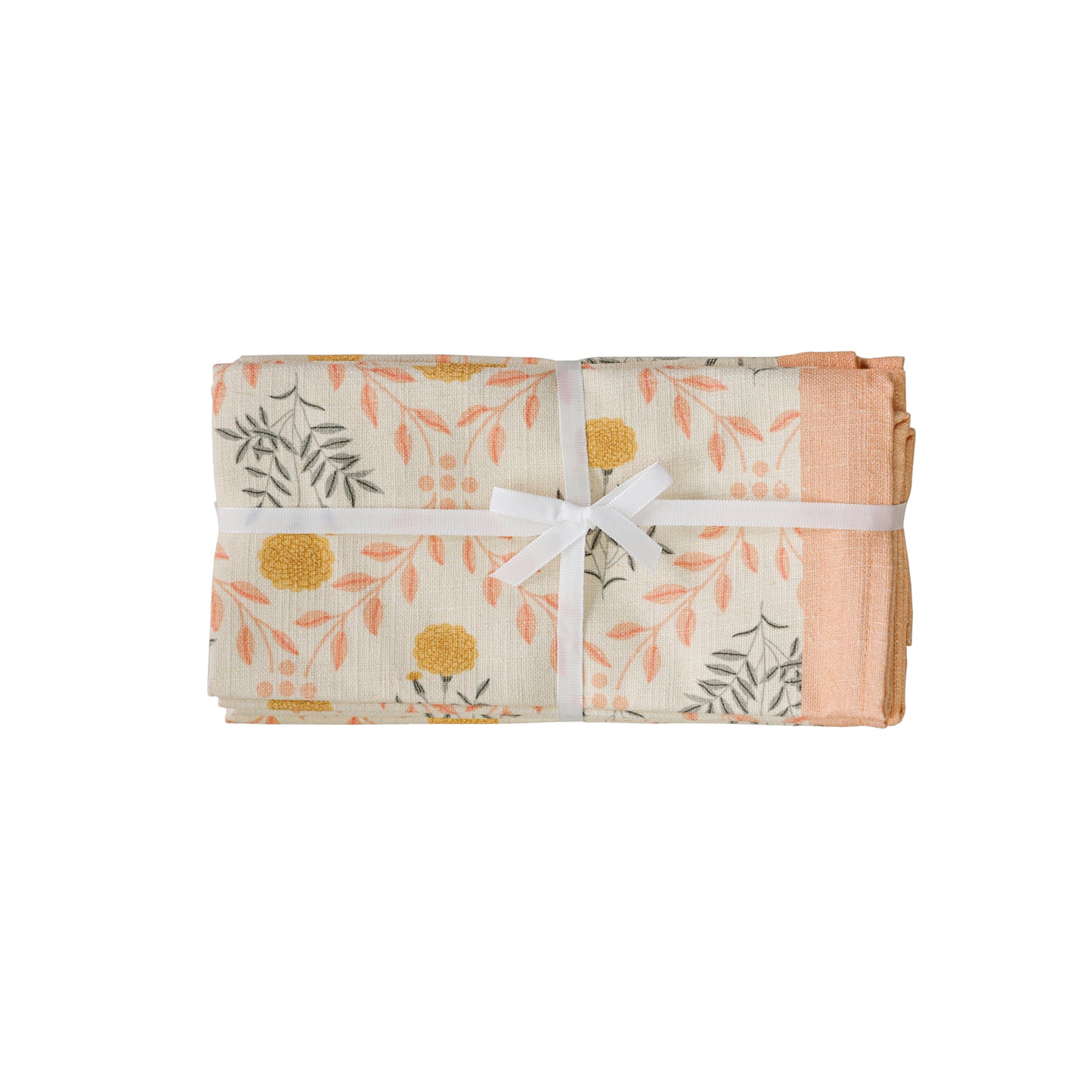 Dolce Natural Cotton Napkin - Set of 4 - Blush - Image 1