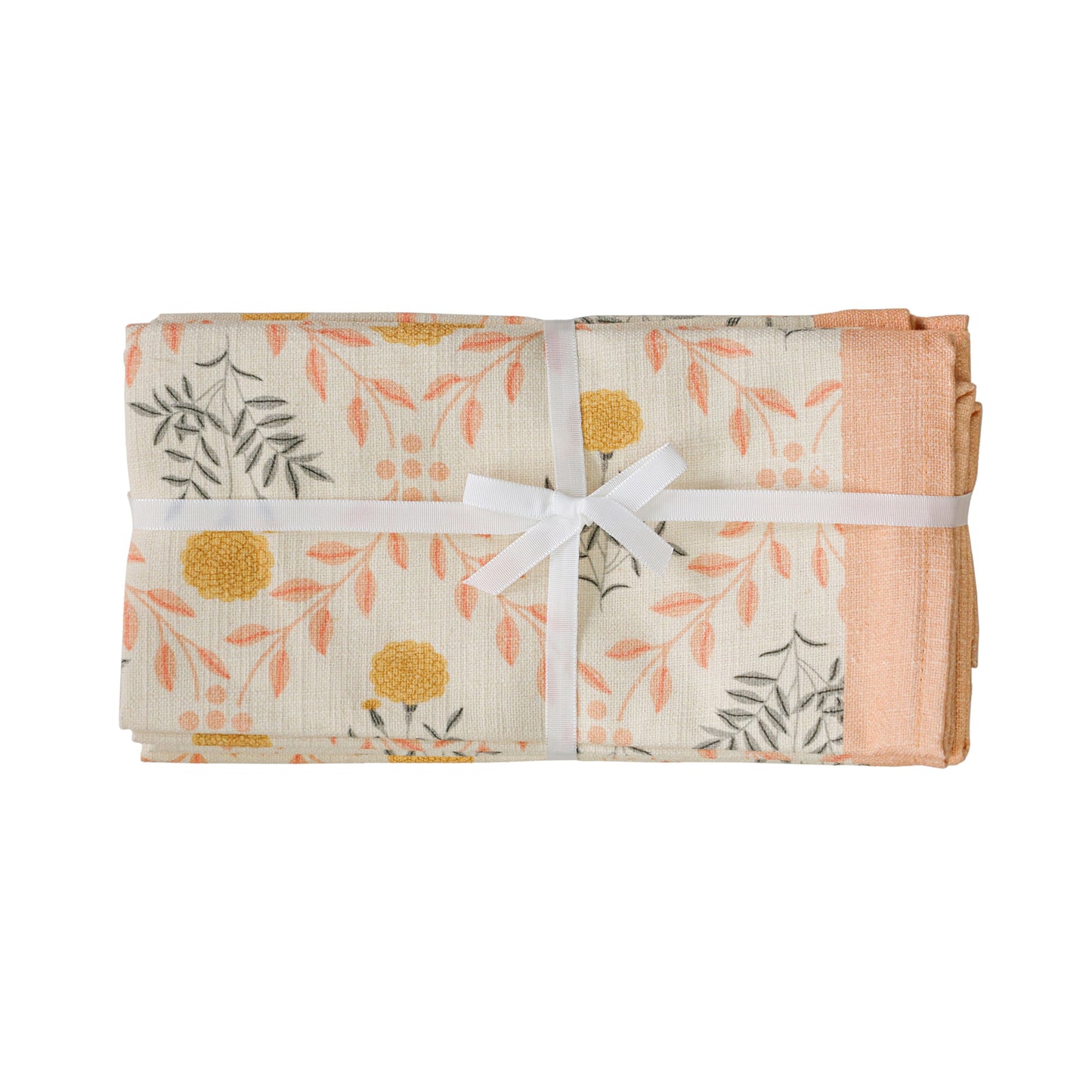 Dolce Natural Cotton Napkin - Set of 4 - Blush - Image 1