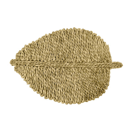 Leaf Seagrass Placemat - Set of 4 - Natural - Image 1