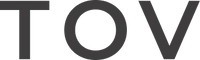 The letters 'TOV' in a bold, dark gray sans-serif font on a solid white background.