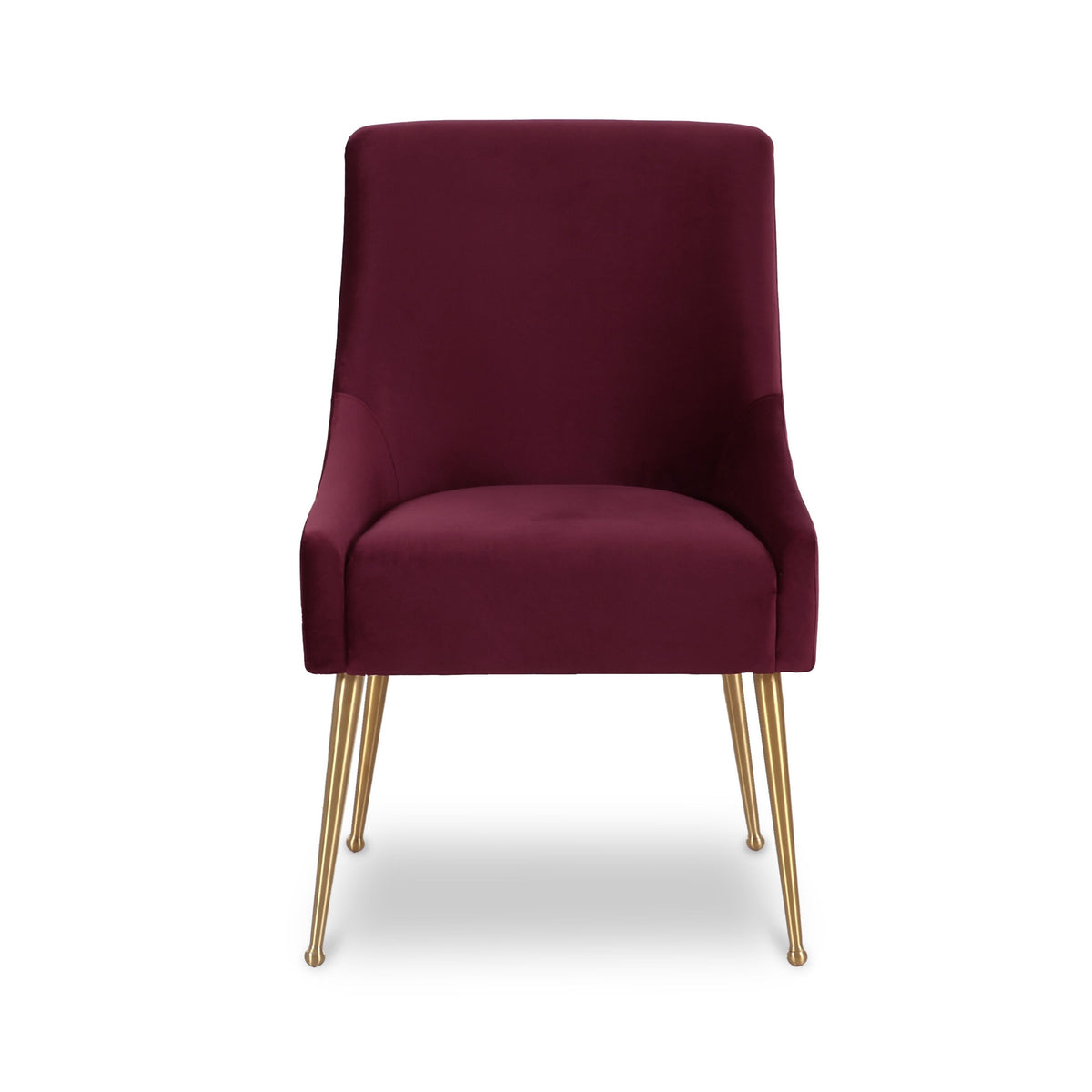 Beatrix Performance Velvet Dining Chair - Burgundy - Image 3