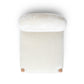 Bruno Thick Performance Chenille Arched Back Dining Chair - Cream - Image 6