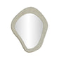 Orpheus 35"X31" Ribbed Faux Stone Wall Mirror - Image 1