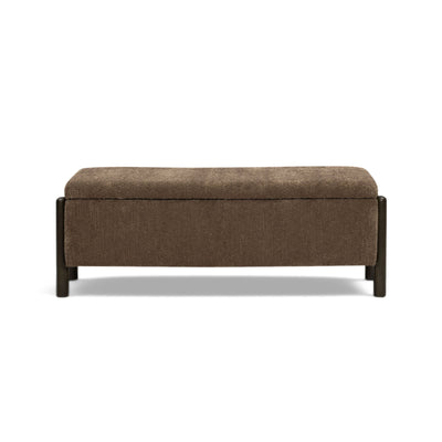 Abby 52" Nubby Fabric Storage Bench - Image 1