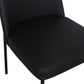 Sydney Performance Vegan Leather Dining Chair - Set of 2 - Black - Image 5