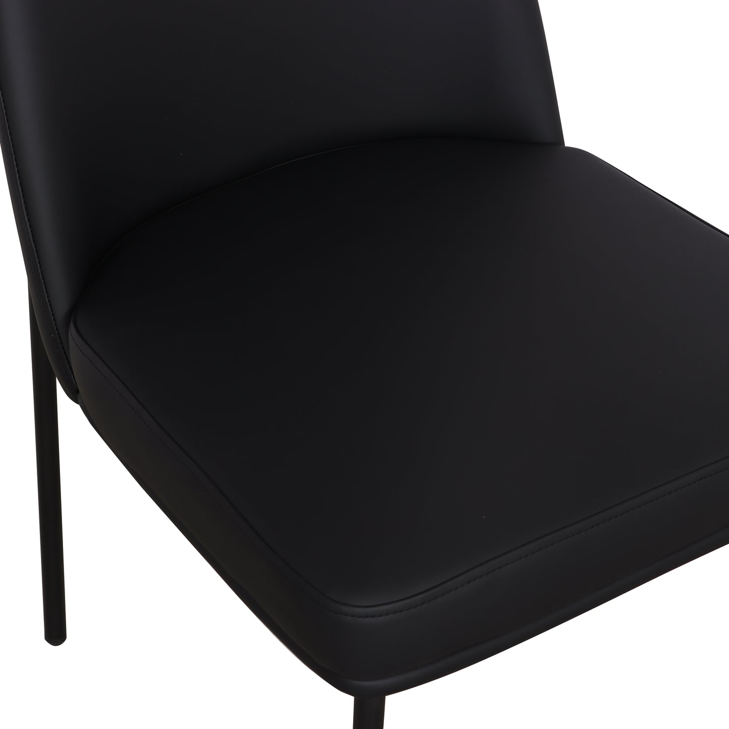 Sydney Performance Vegan Leather Dining Chair - Set of 2 - Black - Image 5