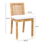 Amara Rattan Dining Chair - Cream - Image 8
