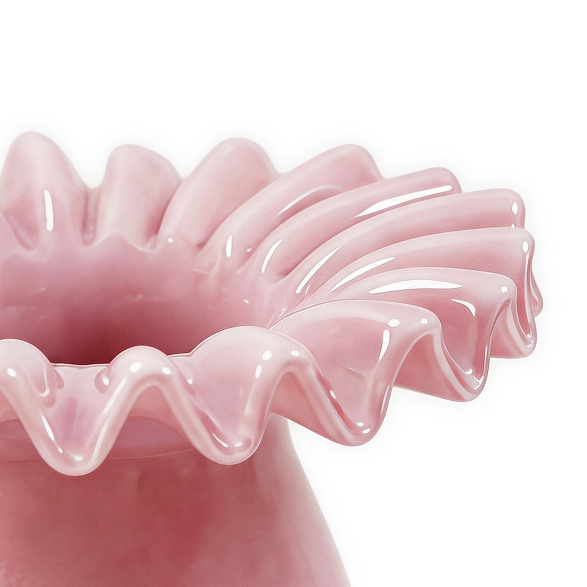 Ruff Pink Glass Vase - Image 2