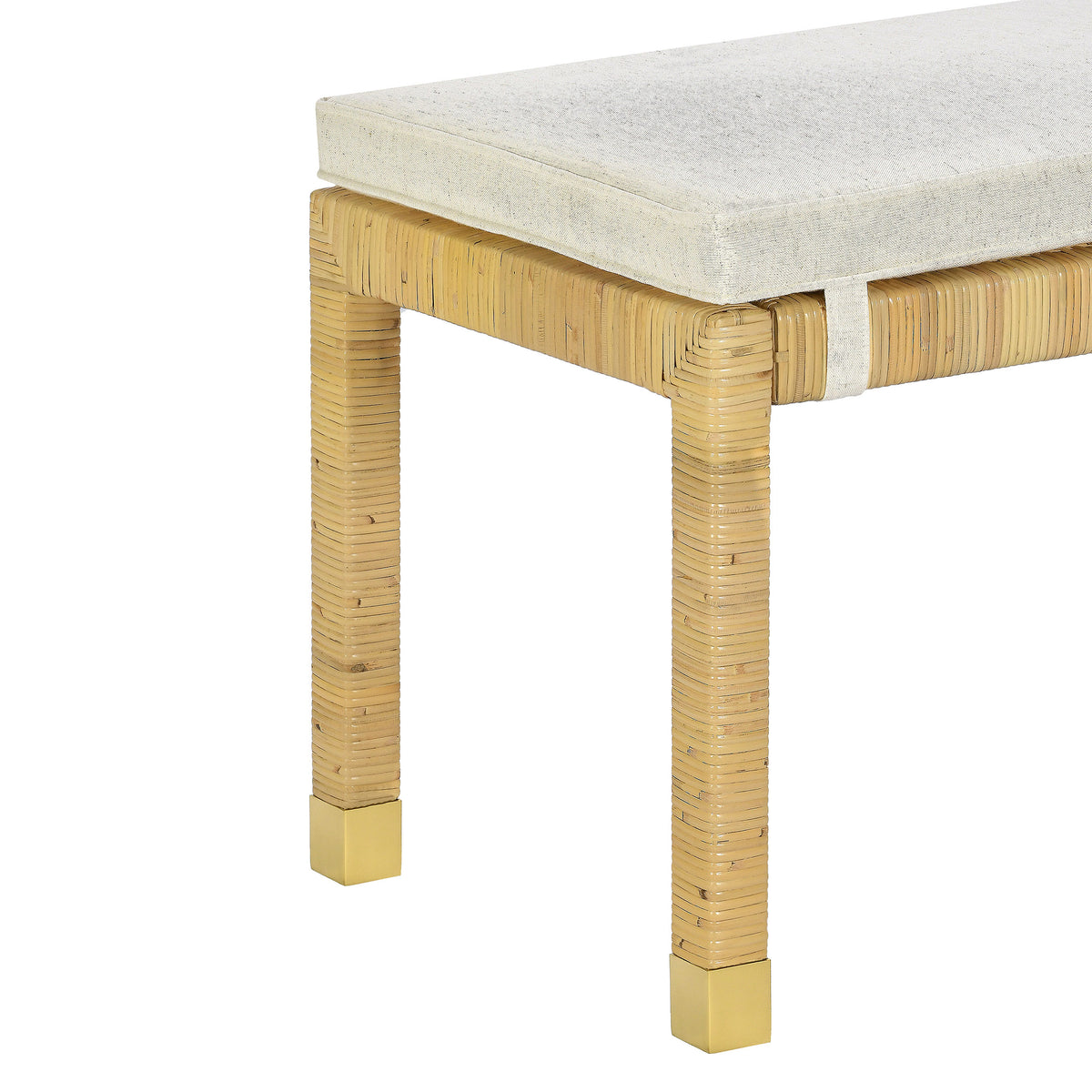 Amara 50" Rattan Bench - Natural / Natural - Image 5