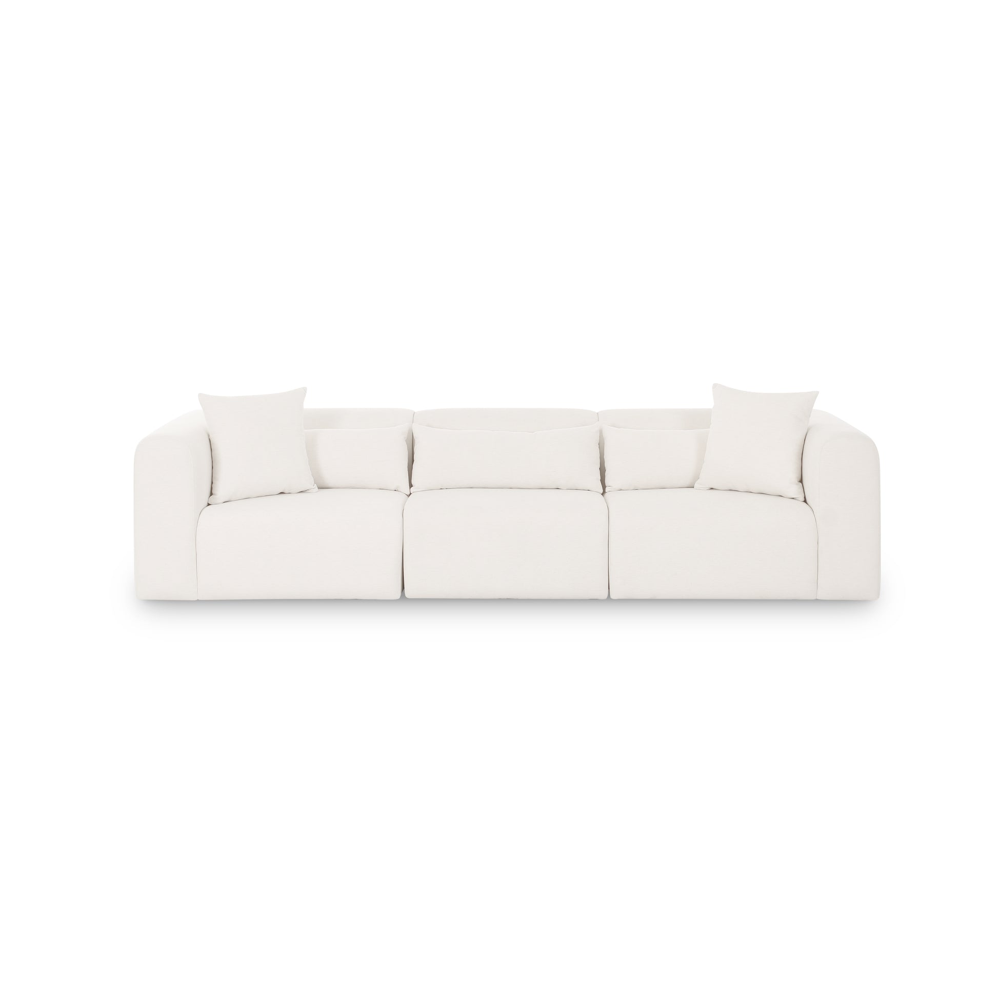 Tarra 118" Modular Sofa - Cream - Image 1
