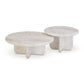 Juju 2-Piece Indoor/Outdoor Nesting Coffee Table Set - White - Image 3