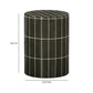 Tatiana Round Concrete Indoor/Outdoor Side Table - Forest Green - Image 5
