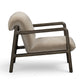 Vivienne Upcycled Performance Velvet Accent Chair - Taupe - Image 4