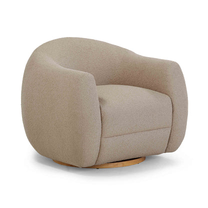 Judy Swivel Accent Chair - Taupe - Image 1