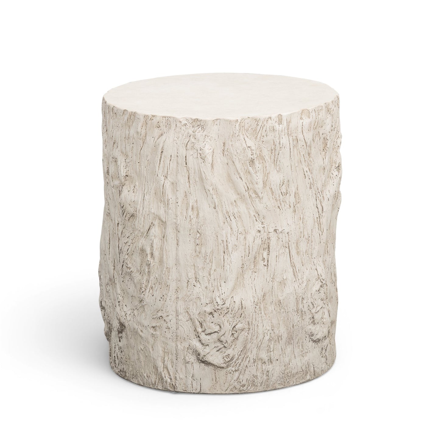 Fawn Driftwood Concrete Indoor/Outdoor Side Table - Image 2
