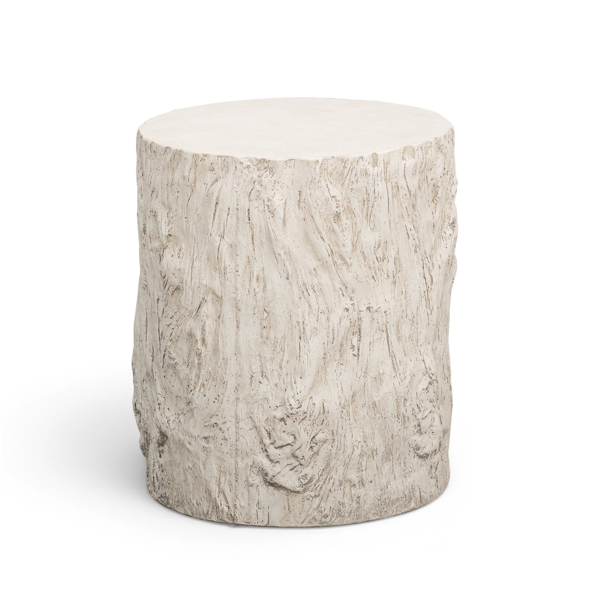 Fawn Driftwood Concrete Indoor/Outdoor Side Table - Image 2