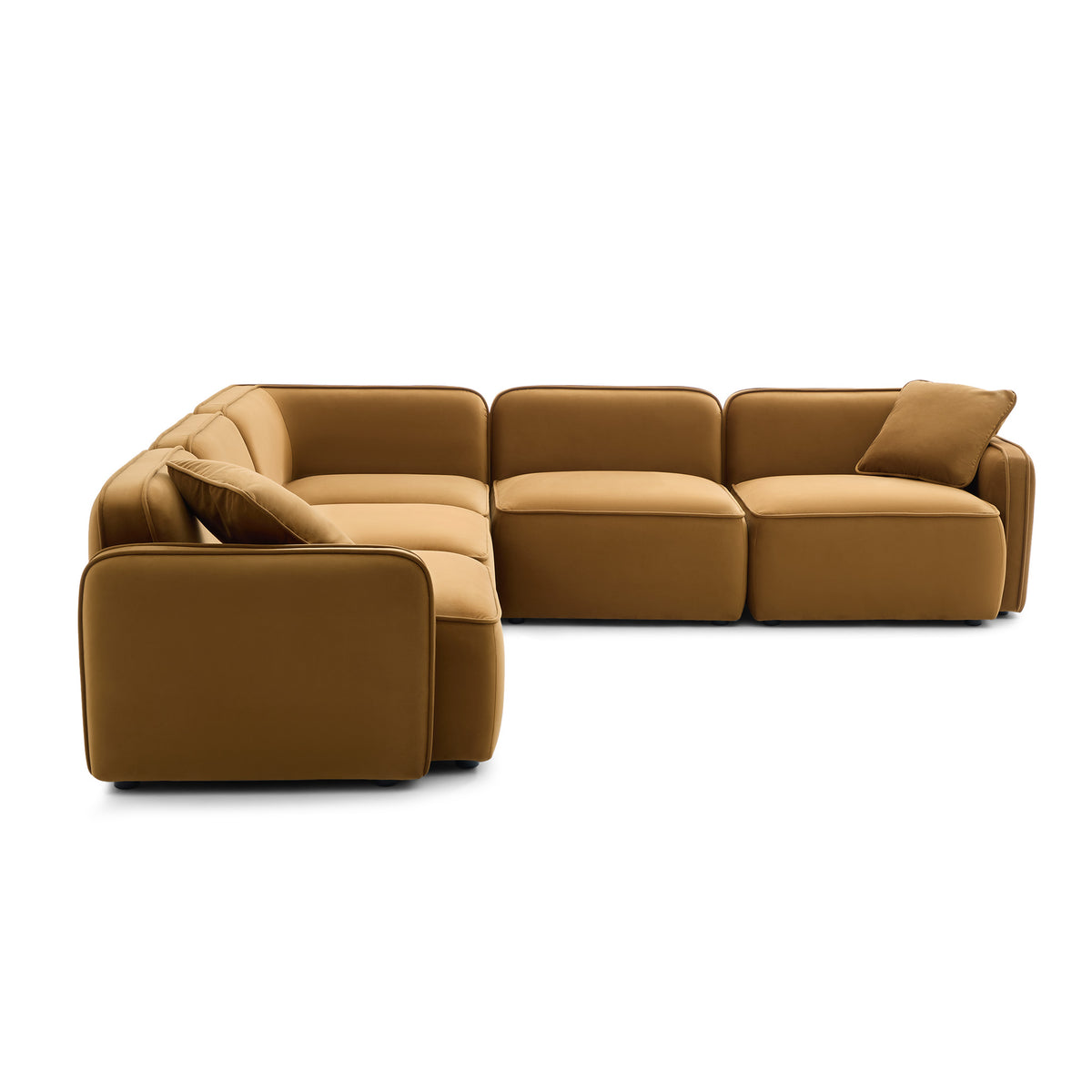 Travie 5-Piece Modular L-Sectional - Honey - Image 2