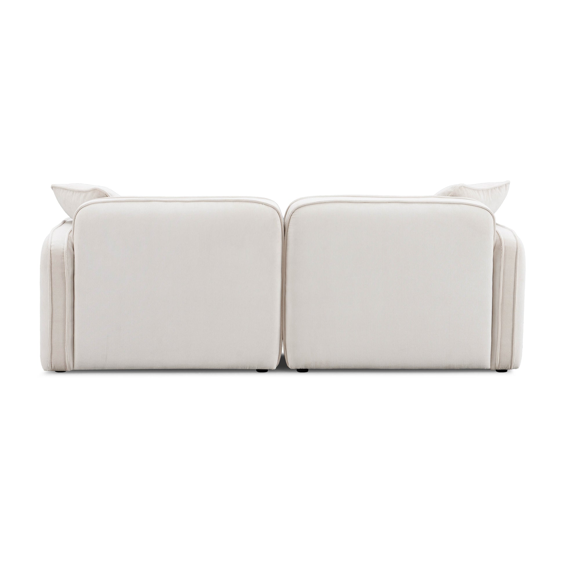 Travie 78" Modular Loveseat - White Sand - Image 5