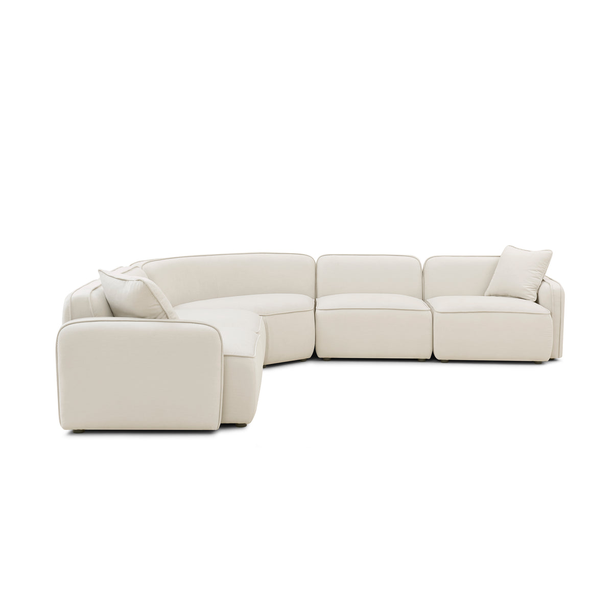 Travie 5-Piece Modular Large L-Sectional - Sand - Image 3