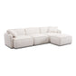 Travie 4-Piece Modular Sectional - White Sand - Image 3