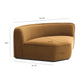 Travie Modular Wedge Corner Chair - Honey - Image 4