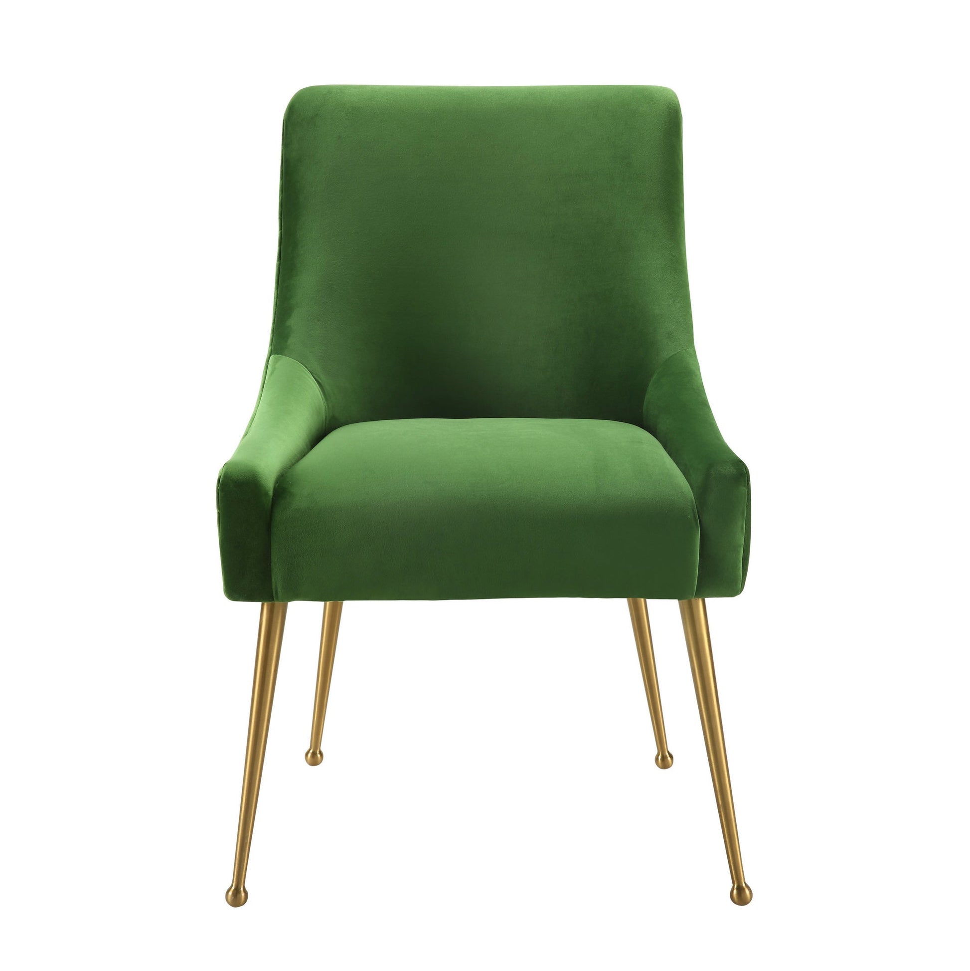 Beatrix Performance Velvet Dining Chair - Green - Image 3