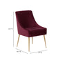 Beatrix Performance Velvet Dining Chair - Burgundy - Image 9
