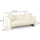 Lou 71.5" Loveseat - Cream - Image 6