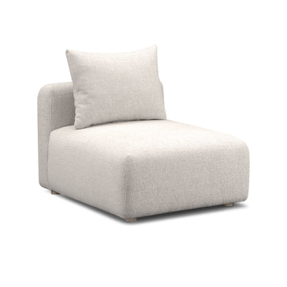 Hangover Modular Armless Chair - Ivory - Image 1