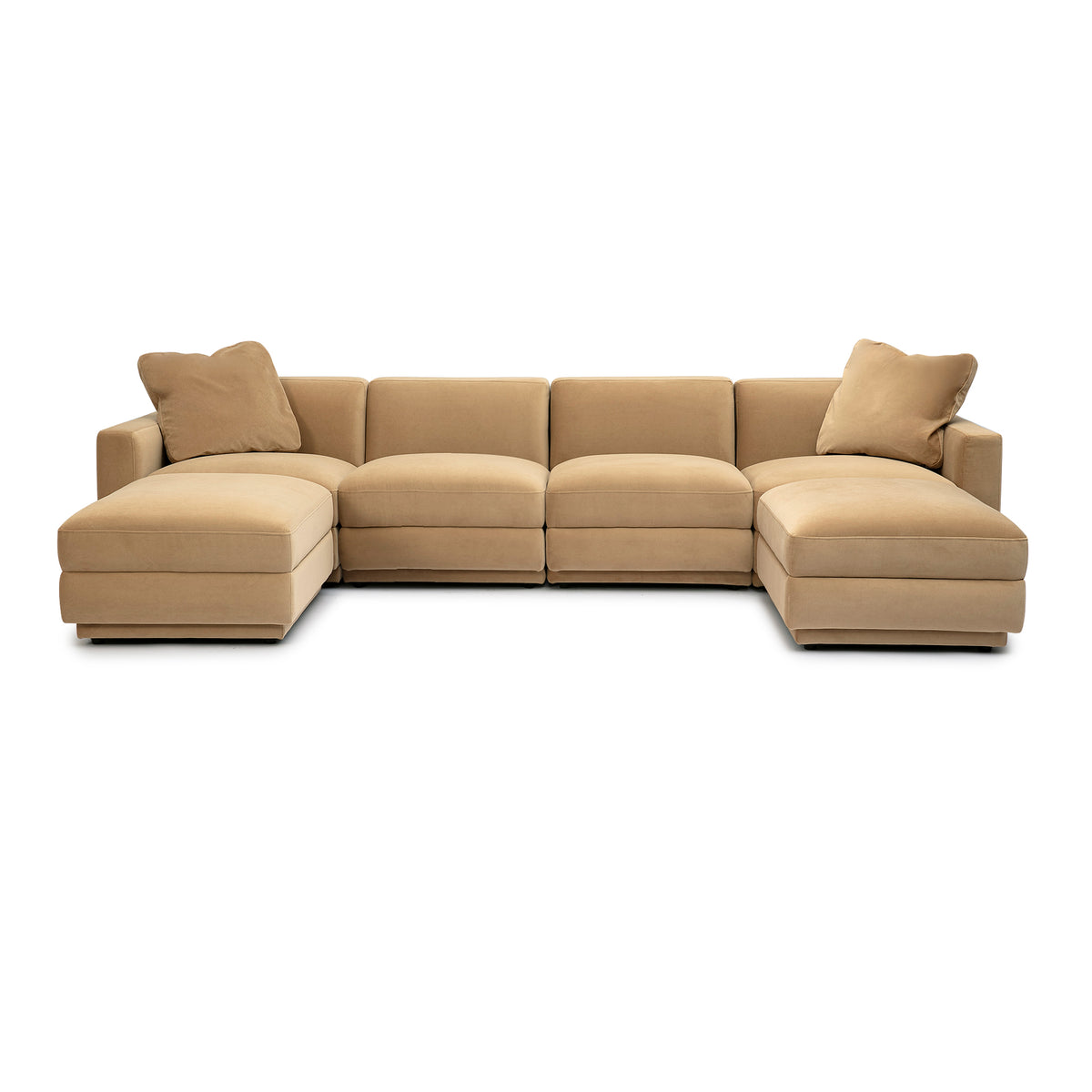 Perry 6-Piece Modular U-Sectional - Tan - Image 1