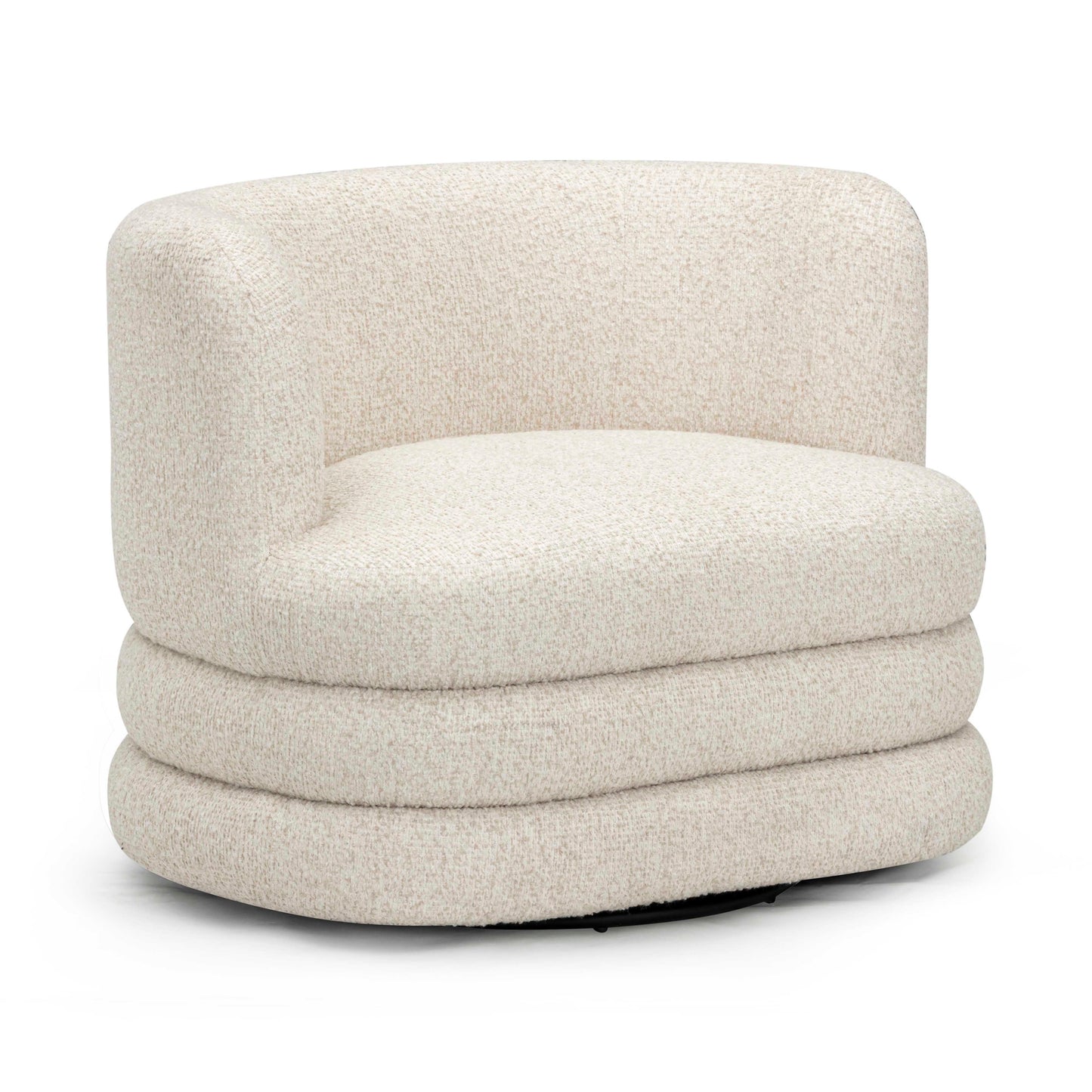 Astor Swivel Hotel Lounge Chair - Cream - Image 1