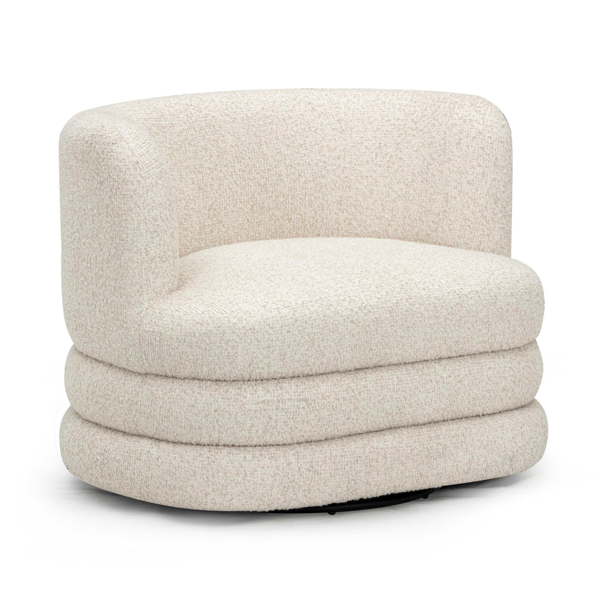 Astor Swivel Hotel Lounge Chair - Cream - Image 1
