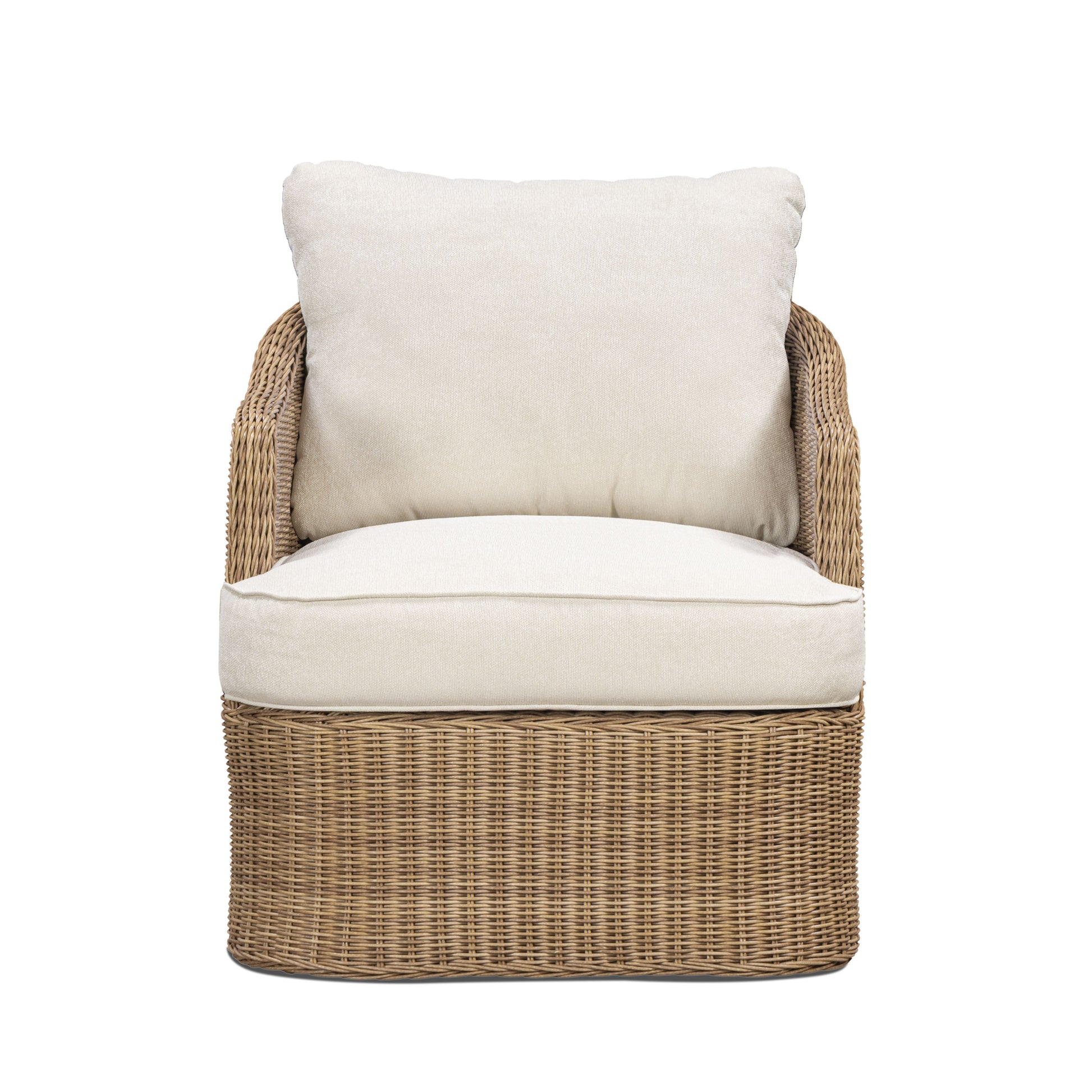 Axel Cream Boucle Outdoor Accent Chair - Image 2