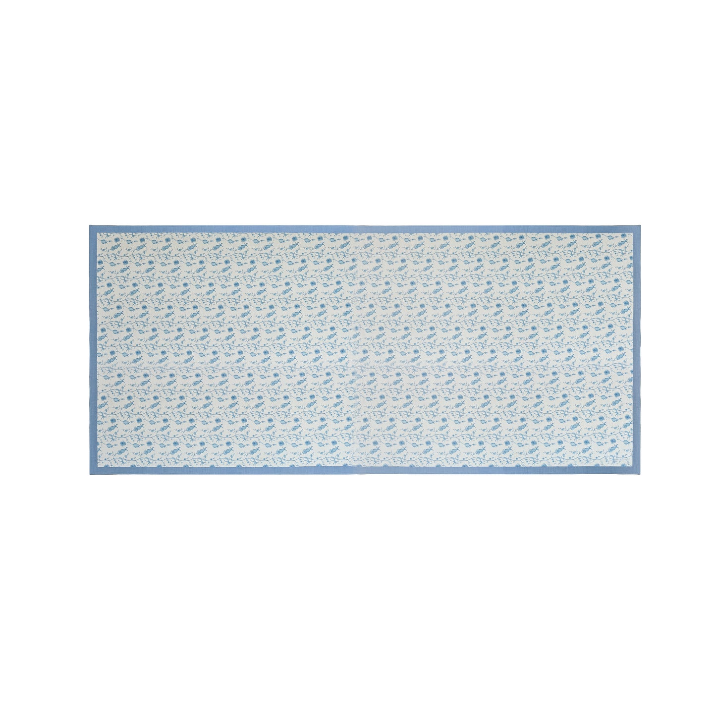 Dolce Natural Cotton Table Cloth - Baby Blue / 70