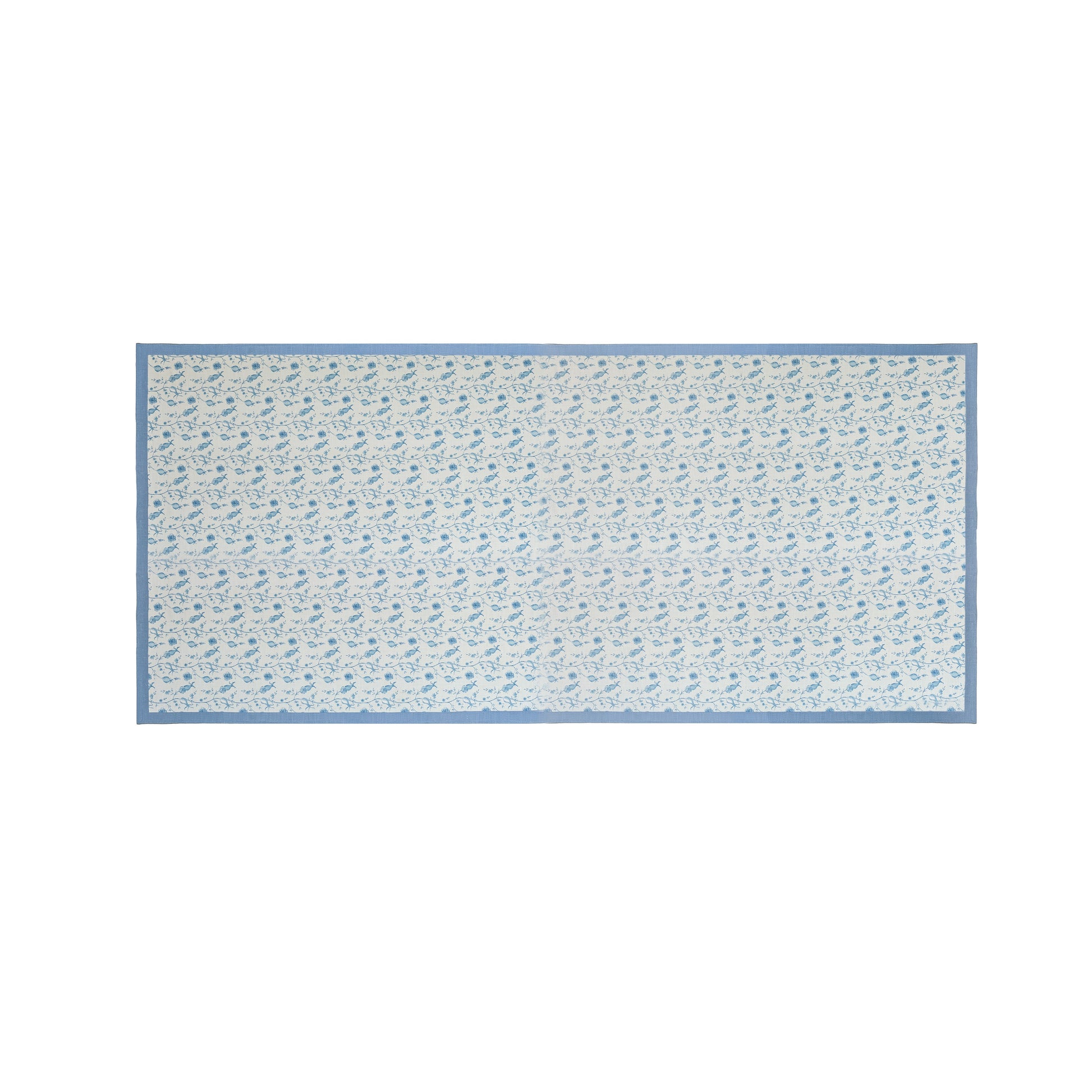 Dolce Natural Cotton Table Cloth - Baby Blue / 70" x 160" - Image 1