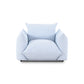 Saint Tropez Stuffed Indoor/Outdoor Armchair - Light Blue - Image 2