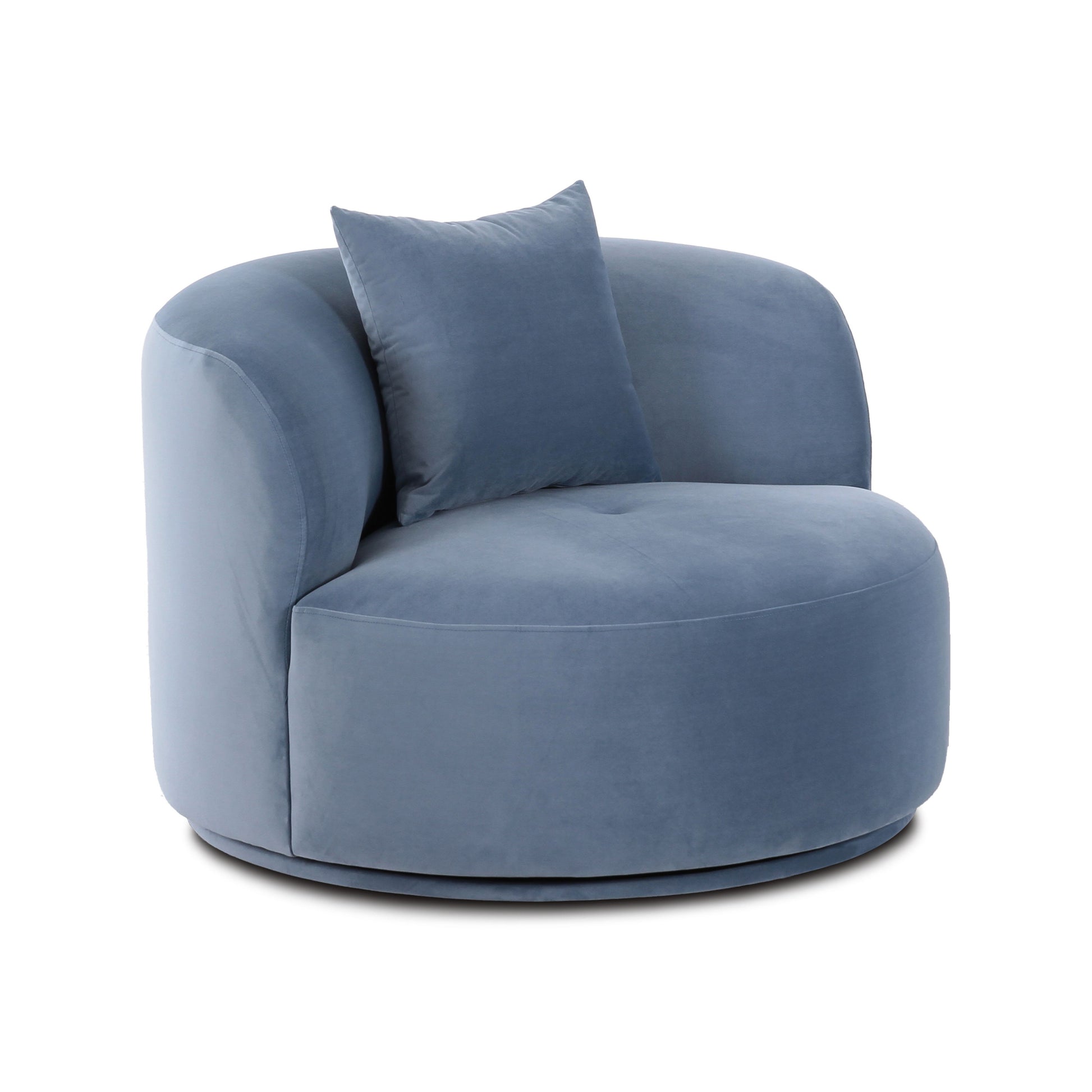 Fickle Swivel Accent Chair - Bluestone - Image 1