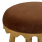 Oodle Bronze Performance Vegan Mohair Natural Bar Stool - Image 4