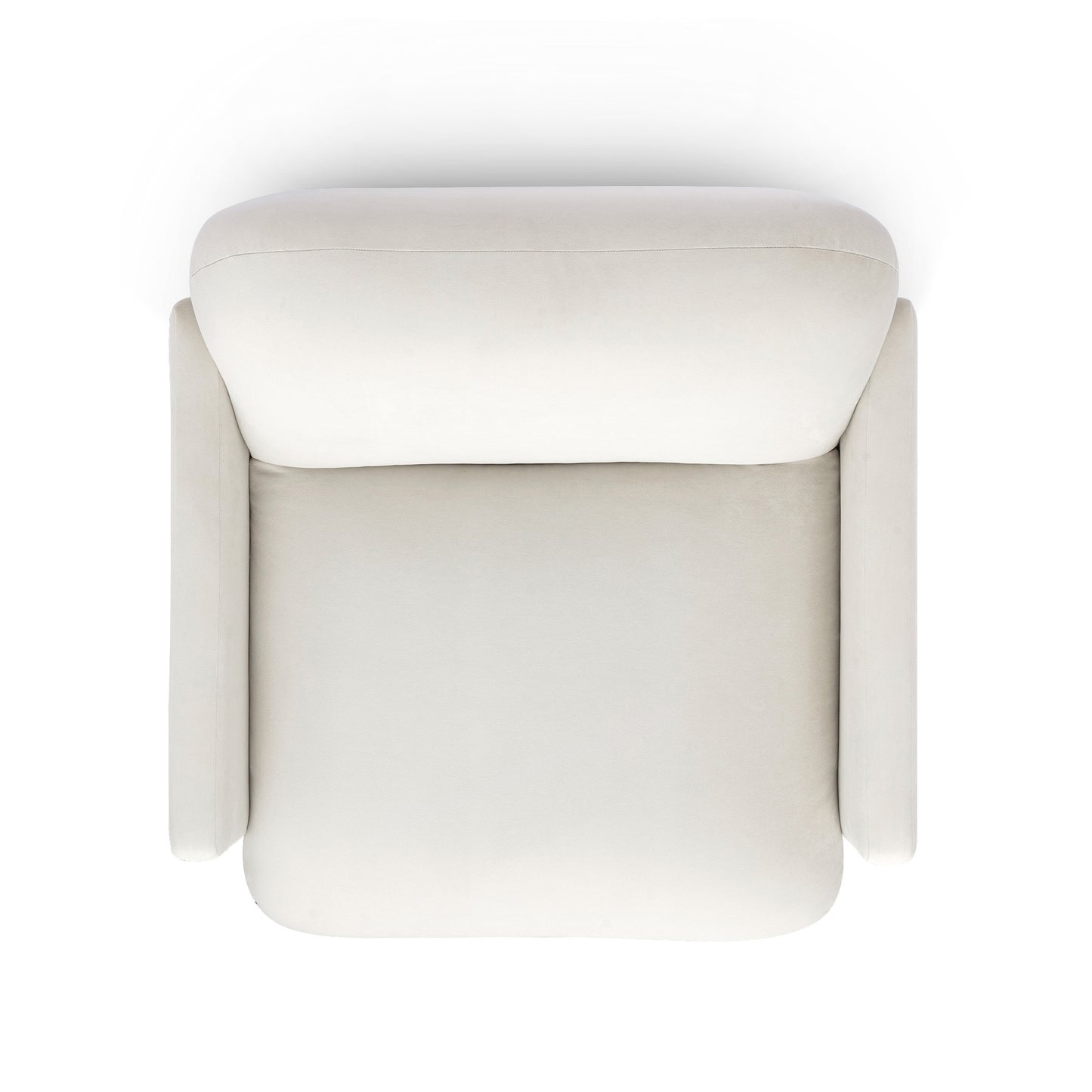 Azalea Performance Velvet Accent Chair - Cream - Image 4